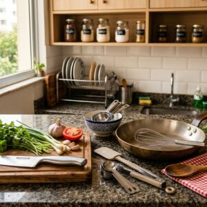 10 utensílios de cozinha essenciais para iniciantes